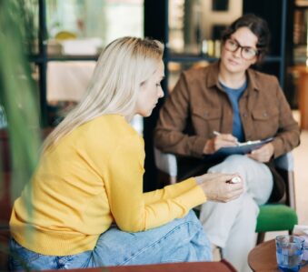 The psychologist makes a social survey of the reference group.