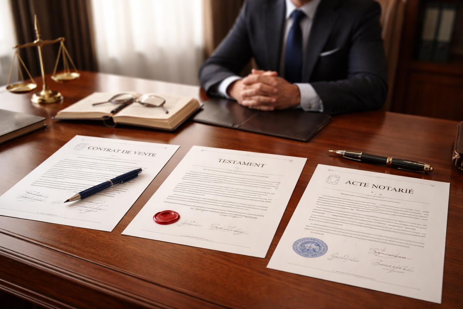 Les spécificités de la formule de politesse à un notaire selon le type de document