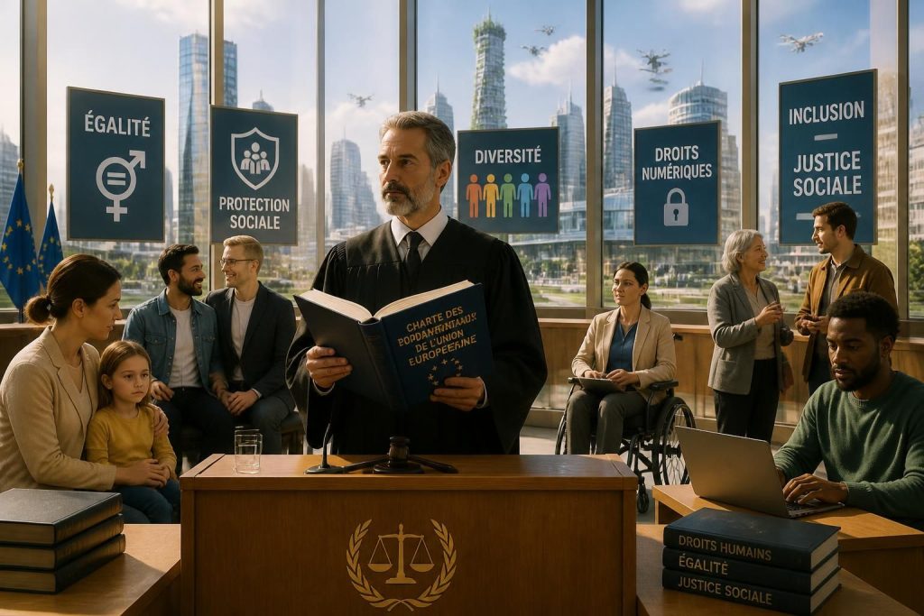 L&rsquo;article 47 de la charte des droits fondamentaux face aux nouvelles réalités sociales